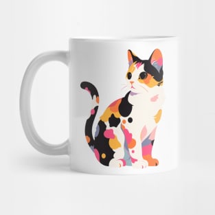 Calico Cat Portrait Mug